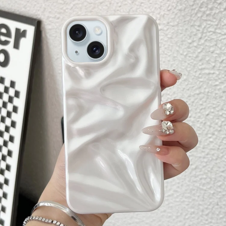 Water Ripple Electroplating Paint TPU Phone Case, For iPhone 15 Plus