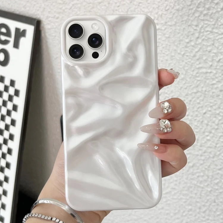 Water Ripple Electroplating Paint TPU Phone Case, For iPhone 16 Pro Max