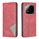 Rhombus Texture Magnetic Leather Phone Case, For Redmi Note 14 Pro 5G / Note 14 Pro+ 5G, For Redmi 14C 4G