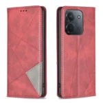 Rhombus Texture Magnetic Leather Phone Case, For Redmi 15C 4G 173.1mm / 15C 5G 173.1mm, For Redmi A5 4G 171.7mm, For Redmi K80 / K80 Pro