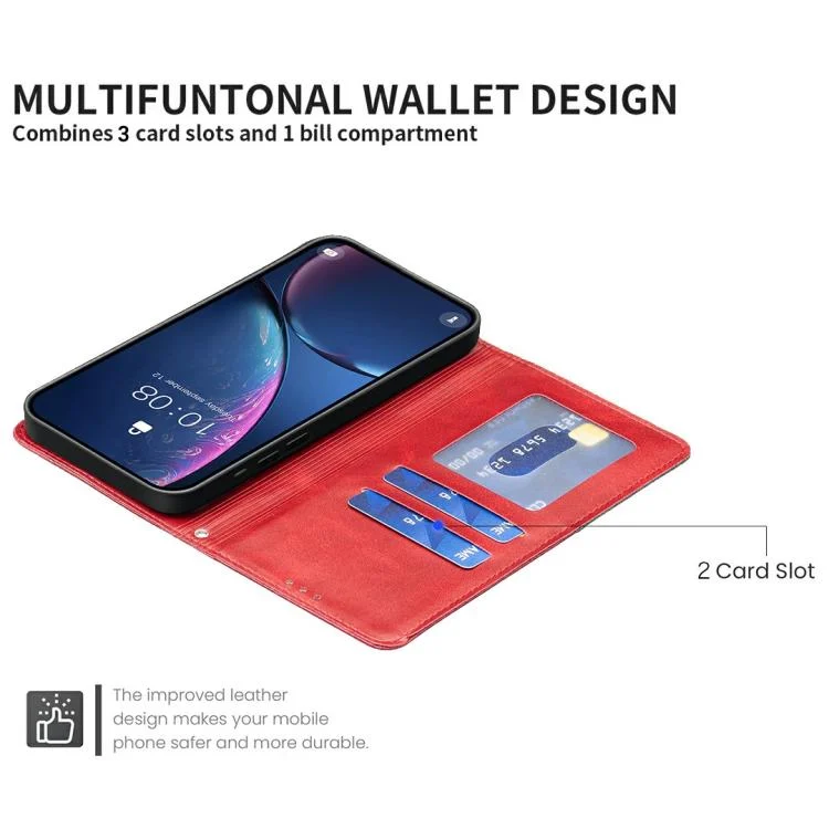 EDA007060608A_7.webp Rhombus Texture Magnetic Leather Phone Case, For Redmi 15C 4G 173.1mm / 15C 5G 173.1mm, For Redmi A5 4G 171.7mm, For Redmi K80 / K80 Pro - Image 8