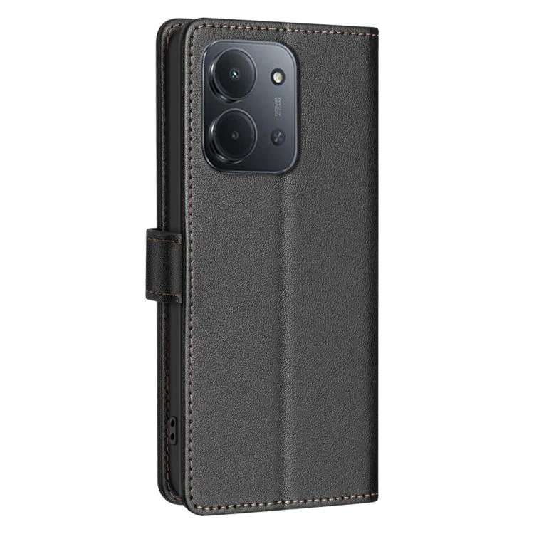 EDA007061810A_2.webp Litchi Texture RFID Anti-theft Leather Phone Case, For Redmi 15C 4G 173.1mm / 15C 5G 173.1mm, For Redmi Turbo 4 Pro, For Redmi A5 4G 171.7mm, For Redmi K80 / K80 Pro - Image 3
