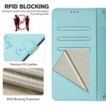 Smile Embossing RFID Leather Phone Case, For OnePlus 9 Pro, For OnePlus 9, For OnePlus Nord N10 5G - Image 7