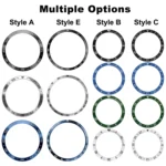 Style E Smart Watch Dial Stainless Steel Bezel Ring Cover - Image 3