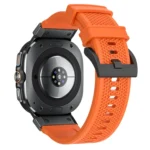 Black Steel Buckle Rubber Quick Release Watch Band - Image 4