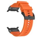 Black Steel Buckle Rubber Quick Release Watch Band - Image 5