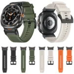 Black Steel Buckle Rubber Quick Release Watch Band - Image 2