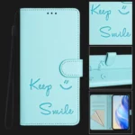 Smile Embossing RFID Leather Phone Case, For Redmi Note 14 5G, For Redmi Note 14 Pro 5G / 14 Pro+ 5G, For Redmi 14C 4G - Image 2