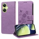 Embossed Butterfly Flowers Leather Phone Case, For OnePlus Nord CE 3 Lite / Nord N30, For OnePlus Nord 3 / Ace 2V