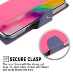 GOOSPERY FANCY DIARY Cross Texture Leather Phone Case, For iPhone 16 Pro Max, For iPhone 16 Pro - Image 4