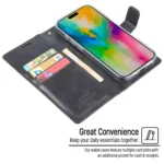 GOOSPERY BLUE MOON Crazy Horse Texture Leather Phone Case, For iPhone 16 Pro Max, For iPhone 16 Pro - Image 3