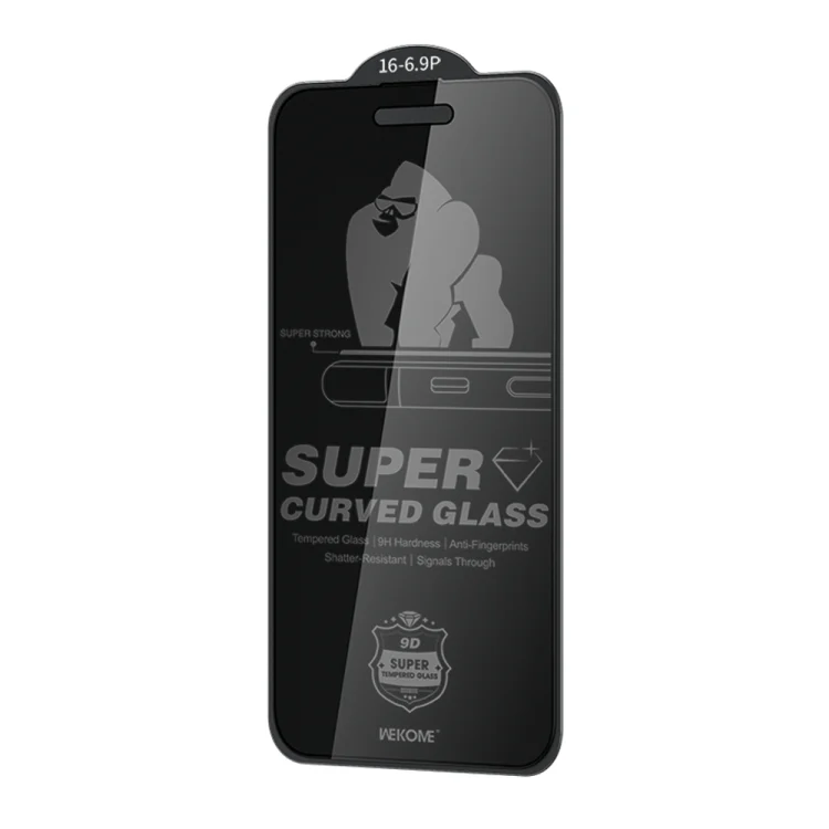 WK WTP-093 King Kong 6D Curved 360 Degree Privacy Tempered Glass Film, For iPhone 16 Pro Max, For iPhone 16 Pro, For iPhone 16 Plus / 15 Plus, For iPhone 16 / 15