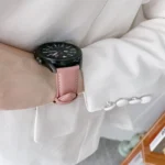 Genuine Leather Silver Buckle Replacement Strap Watchband - Image 2