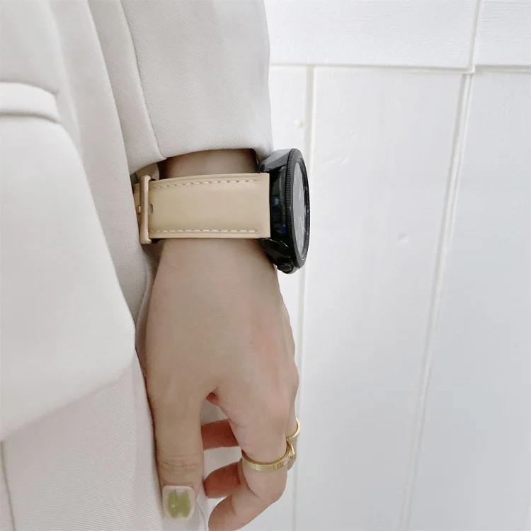 EDA00709101_B2.webp Genuine Leather Silver Buckle Replacement Strap Watchband - Image 3