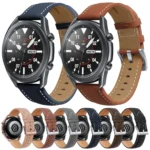 Genuine Leather Silver Buckle Replacement Strap Watchband - Image 5