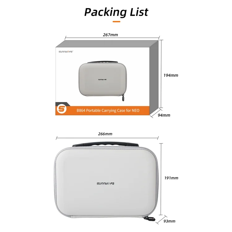 EDA0070917_B10.webp Sunnylife Drone Batteries Kit Storage Case Box Suitcase - Image 11