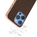 Nano Electroplating Carbon Fiber Texture Phone Case, For iPhone 16 Pro Max, For iPhone 16 Pro - Image 4