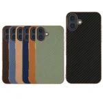 Nano Electroplating Carbon Fiber Texture Phone Case, For iPhone 16 Plus, For iPhone 16 - Image 5