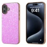 Electroplating Frame Colorful Glitter Phone Case, For iPhone 16 Plus, For iPhone 16