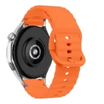 Wave Pattern Stitched Silicone Watch Band - Image 3