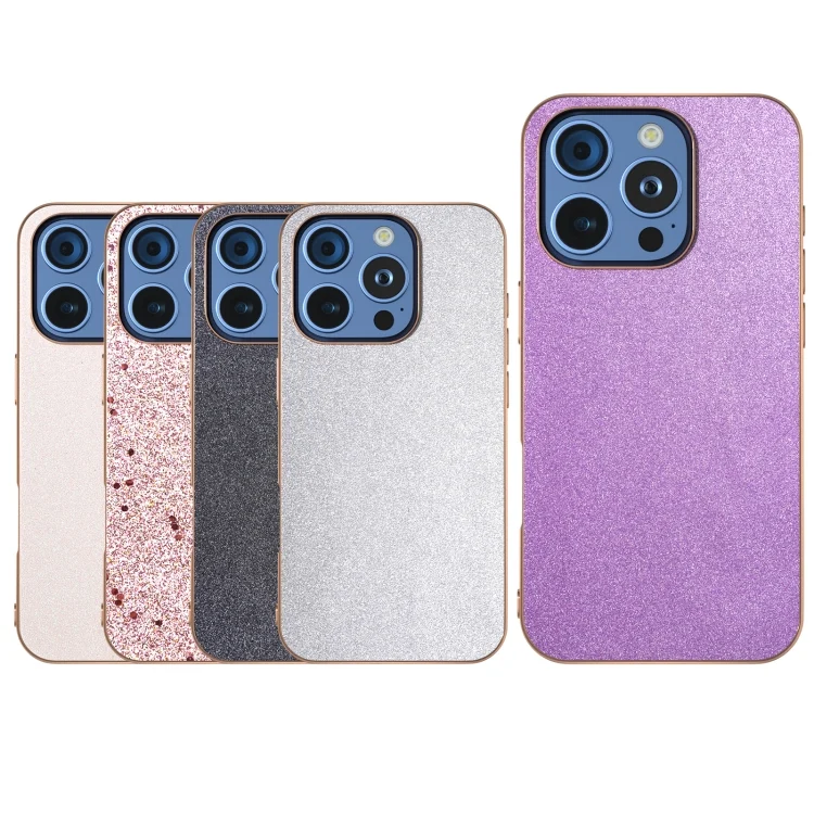 EDA007098801A_4.webp Electroplating Frame Glitter Shockproof Phone Case, For iPhone 16 Pro Max, For iPhone 16 Pro, For iPhone 16 Plus, For iPhone 16 - Image 5