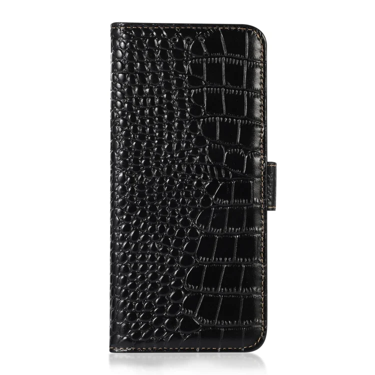 EDA007104003A_2.webp Crocodile Top Layer Cowhide Leather Phone Case, For Redmi Note 14 Pro 5G, For Redmi 14C 4G - Image 3