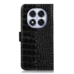 Crocodile Top Layer Cowhide Leather Phone Case, For Redmi Note 14 Pro 5G, For Redmi 14C 4G - Image 4