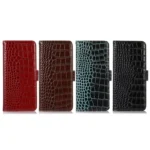 Crocodile Top Layer Cowhide Leather Phone Case, For Redmi 13X, For Redmi Note 14S 4G, For Redmi K80, For Redmi Turbo 4 Pro, For Redmi Note 14 5G - Image 8