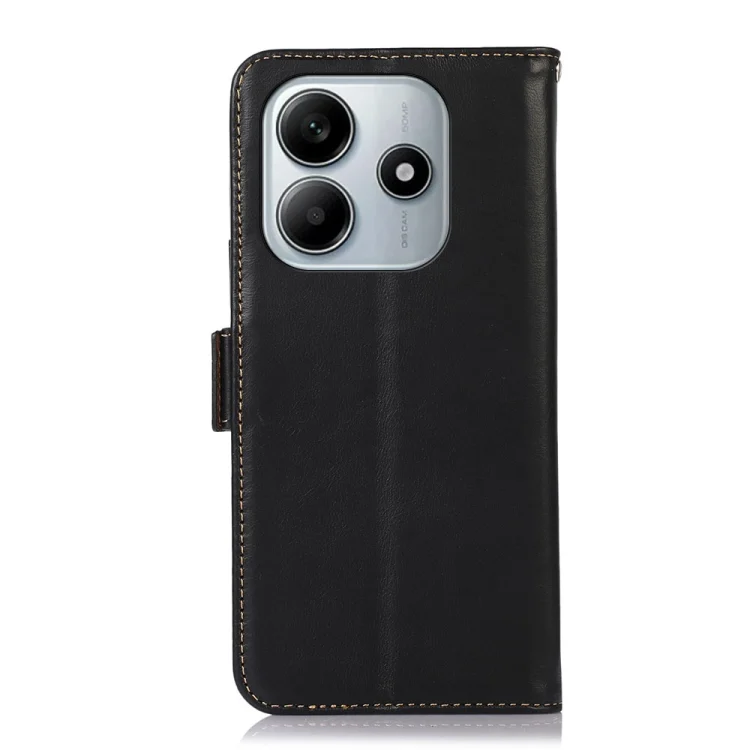 EDA007104102A_3.webp Magnetic Crazy Horse Texture Genuine Leather RFID Phone Case, For Redmi Note 14 5G, For Redmi Note 14 Pro 5G, For Redmi 14C 4G - Image 4