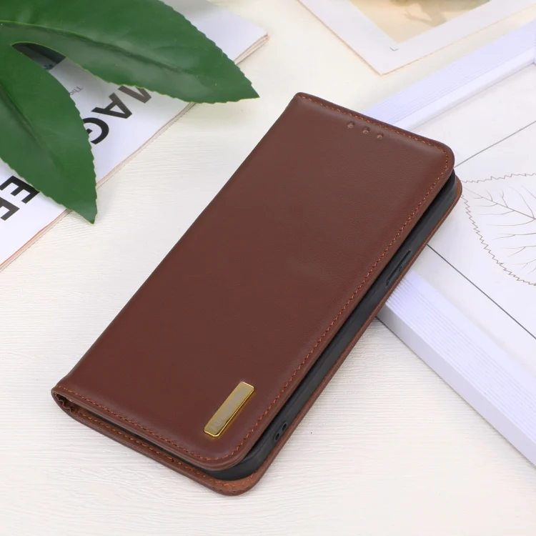 EDA007104201A_1.webp KHAZNEH Nappa Top Layer Cowhide Leather Phone Case, For Redmi 14C 4G - Image 2