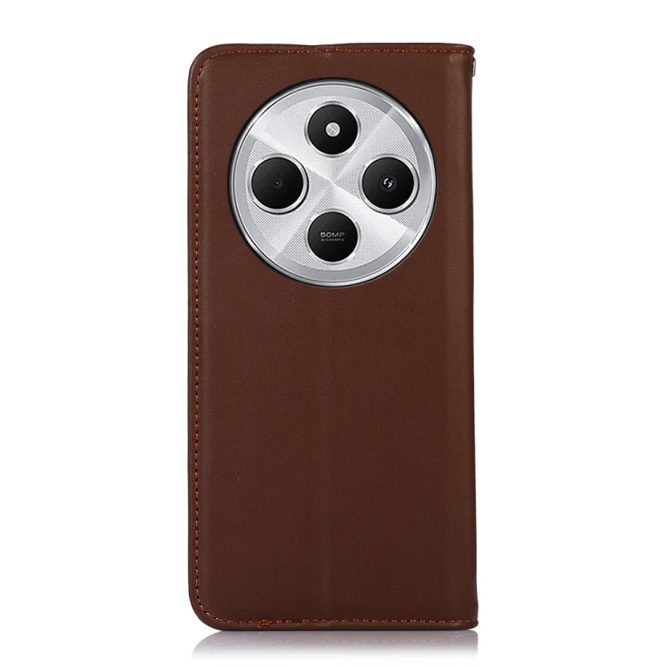 EDA007104201A_3.webp KHAZNEH Nappa Top Layer Cowhide Leather Phone Case, For Redmi 14C 4G - Image 4