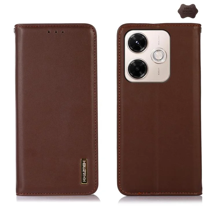 KHAZNEH Nappa Top Layer Cowhide Leather Phone Case, For Redmi 13X, For Redmi Note 14S 4G, For Redmi Turbo 4 Pro, For Redmi Note 14 5G, For Redmi Note 14 Pro 5G