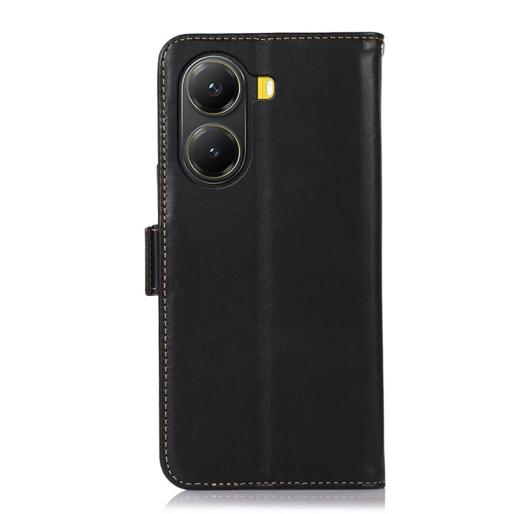 EDA007110203A_3.webp Magnetic Crazy Horse Texture Genuine Leather RFID Phone Case, For Xiaomi Poco X7 Pro, For Xiaomi 14T Pro, For Xiaomi 14T - Image 4