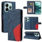 Dual-color Splicing Flip Leather Phone Case, For Redmi Note 14 5G, For Redmi Note 14 Pro / 14 Pro+ 5G, For Redmi 14C 4G Global