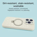 Precision Hole Liquid Silicone MagSafe Metal Ring Holder Phone Case, For iPhone 13 Pro, For iPhone 13 - Image 8