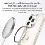ZGA Magsafe Clear PC Tempered Glass Phone Case, For iPhone 16 Pro Max, For iPhone 16 Pro, For iPhone 16 Plus, For iPhone 16 - Image 3
