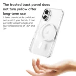 ZGA Magsafe Clear PC Tempered Glass Phone Case, For iPhone 16 Pro Max, For iPhone 16 Pro, For iPhone 16 Plus, For iPhone 16 - Image 8