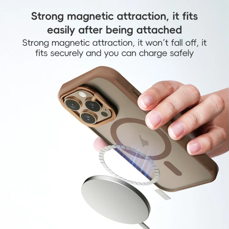 EDA0071151_B2.webp ZGA Magsafe Frosted PC Hybrid TPU Phone Case, For iPhone 16 Plus, For iPhone 16 - Image 3