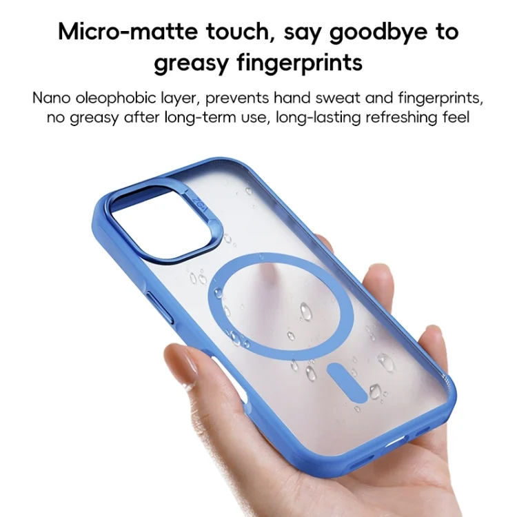 EDA0071151_B5.webp ZGA Magsafe Frosted PC Hybrid TPU Phone Case, For iPhone 16 Plus, For iPhone 16 - Image 6