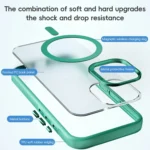 ZGA Magsafe Frosted PC Hybrid TPU Phone Case, For iPhone 16 Plus, For iPhone 16 - Image 8