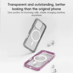 ZGA Colorful Airbag Magsafe PC Hybrid TPU Phone Case, For iPhone 16 Pro Max, For iPhone 16 Pro - Image 4
