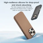 ZGA Colorful Liquid Silicone Magsafe Phone Case, For iPhone 16 Pro Max, For iPhone 16 Pro - Image 4