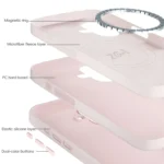 ZGA Colorful Liquid Silicone Magsafe Phone Case, For iPhone 16 Pro Max, For iPhone 16 Pro - Image 8