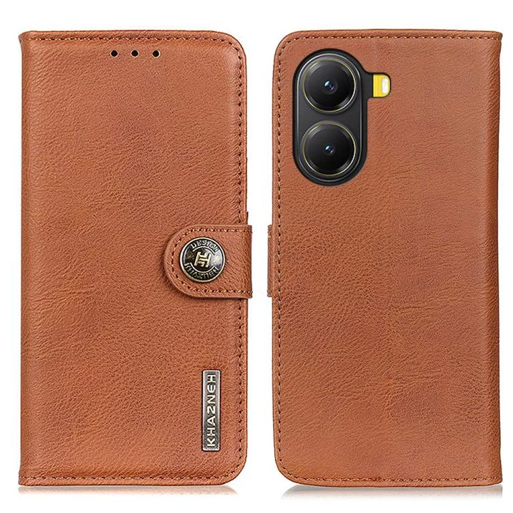 KHAZNEH Cowhide Texture Horizontal Flip Leather Phone Case, For Xiaomi Poco X7 Pro, For Xiaomi 14T Pro, For Xiaomi 14T