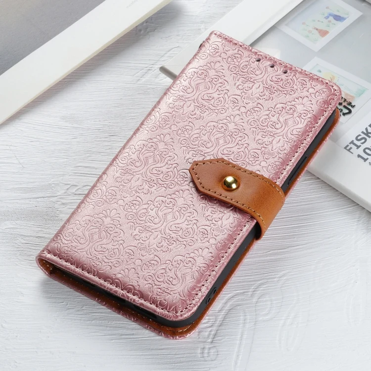 EDA007118001A_1.webp European Floral Embossed Leather Phone Case, For Xiaomi 14T Pro, For Xiaomi 14T - Image 2