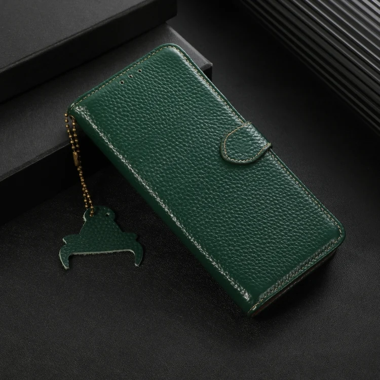 EDA007118402A_1.webp Genuine Leather Litchi Texture RFID Leather Phone Case, For Xiaomi 14T Pro, For Xiaomi 14T - Image 2