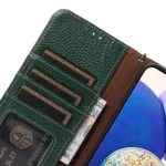 Genuine Leather Litchi Texture RFID Leather Phone Case, For Xiaomi 14T Pro, For Xiaomi 14T - Image 6