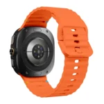 Wavy Grain Stitched Silicone Watch Band - Image 3