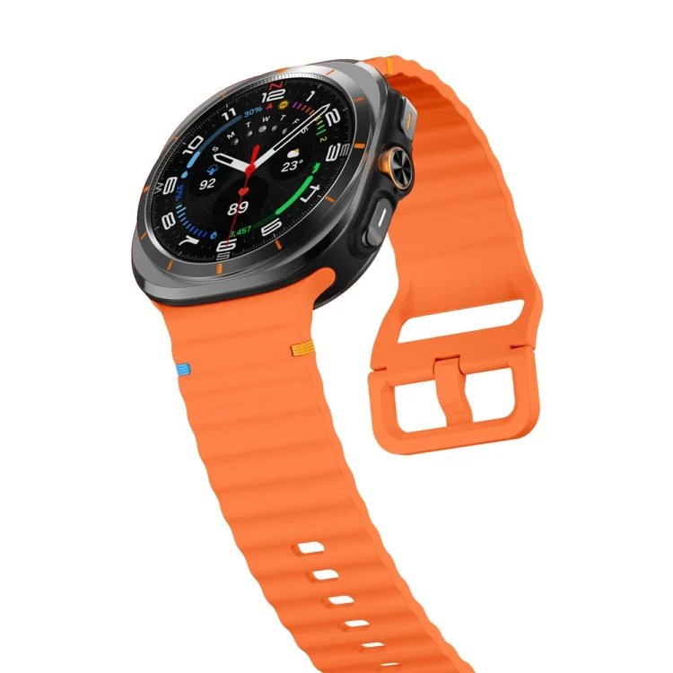 EDA007119701A_2.webp Wavy Grain Stitched Silicone Watch Band - Image 4