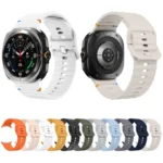 Wavy Grain Stitched Silicone Watch Band - Image 2